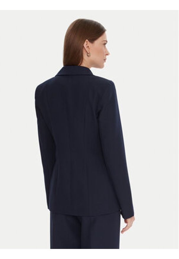 Maryley Marynarka 25IB139/43BL Granatowy Regular Fit. Kolor: niebieski. Materiał: syntetyk