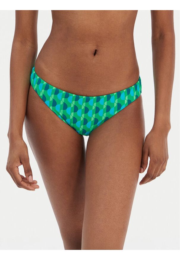 Seafolly Dół od bikini Sorrento 40426-277 Zielony. Kolor: zielony. Materiał: syntetyk