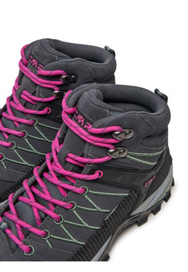 CMP Trekkingi Rigel Mid Wmn Trekking Shoes Wp 3Q12946 Szary. Kolor: szary. Materiał: skóra, zamsz