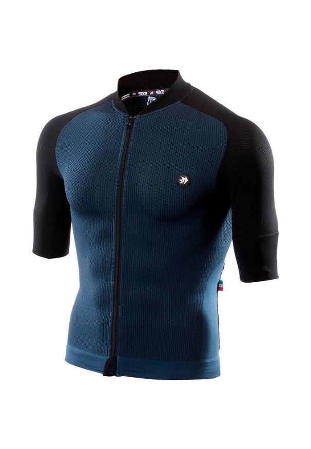 SIXS - Jersey Sixs Clima 2 Avio. Kolor: wielokolorowy, niebieski, czarny. Materiał: jersey. Sport: kolarstwo