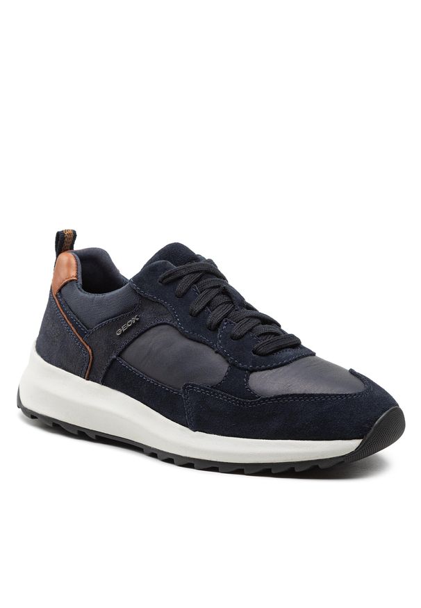 Sneakersy Geox - U Titanio A U25E4A 02285 C4064 Navy. Kolor: niebieski. Materiał: zamsz, skóra, materiał