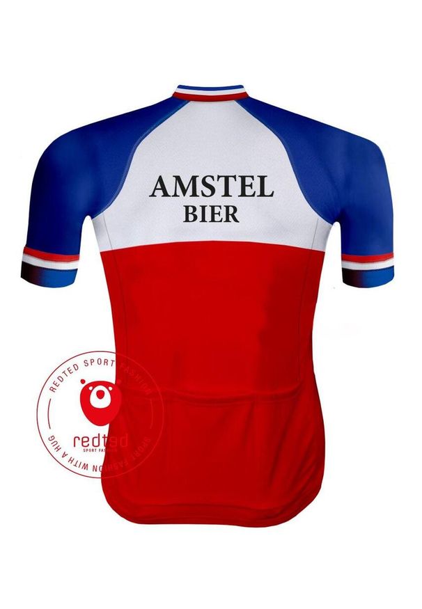 REDTED - Vintage Cycling Jersey Amstel Bier - Redted. Kolor: czarny. Materiał: poliester