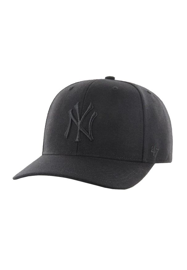 47 Brand - Czapka z daszkiem New York Yankees - Snapback - MVP Woolblend - Regulowana. Kolor: czarny. Styl: sportowy