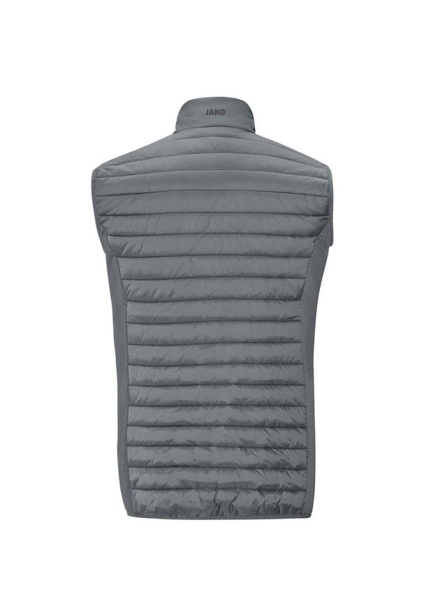 Kurtka puchowa bez rękawów Jako Corporate. Kolor: szary. Materiał: puch. Długość rękawa: bez rękawów. Styl: elegancki