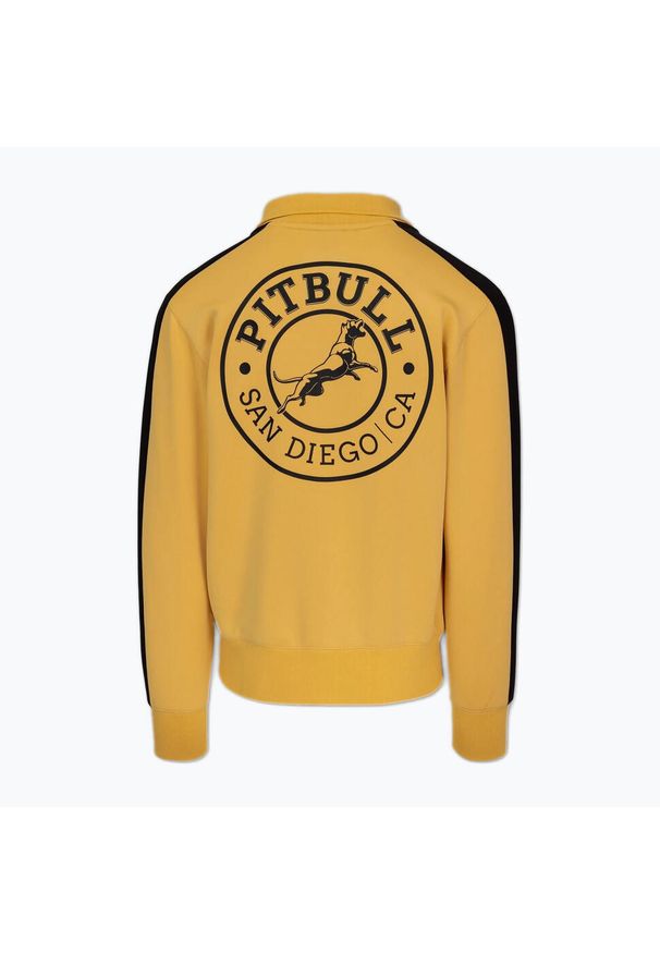 PITBULL - Bluza męska Pitbull Track Jacket San Diego. Kolor: żółty. Sport: fitness