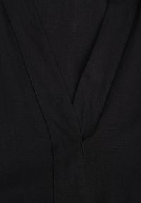 Born2be - Czarna Rozkloszowana Sukienka w Koszulowym Stylu z Bawełny Normae. Okazja: do pracy, na co dzień. Kolor: czarny. Materiał: bawełna. Typ sukienki: koszulowe. Styl: klasyczny, casual #2