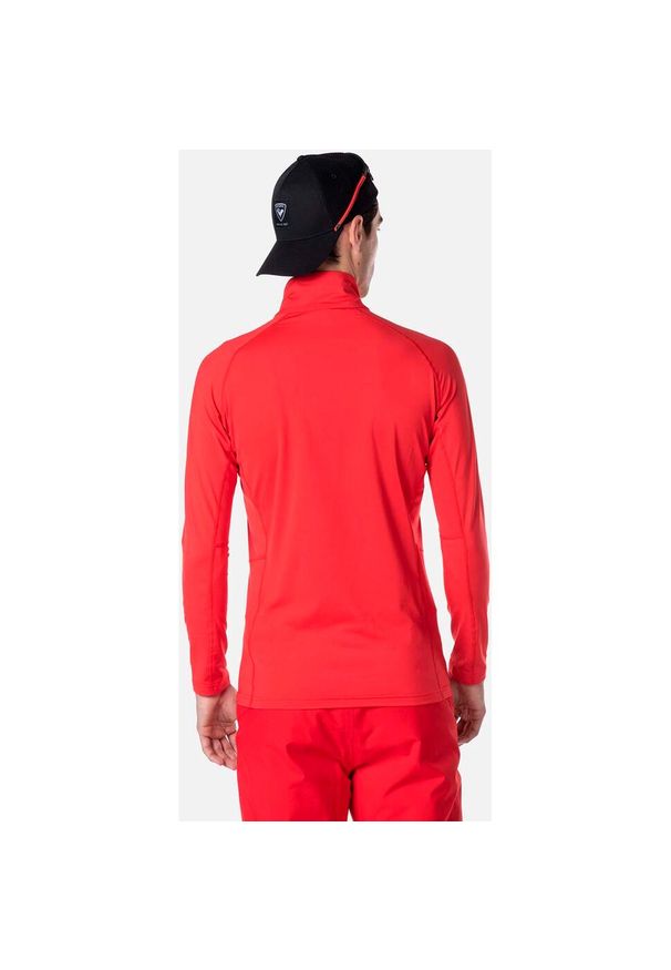 Koszulka termoaktywna Rossignol Classique 1/2 Zip czerwona. Kolor: czerwony. Długość rękawa: długi rękaw. Sezon: zima. Sport: narciarstwo