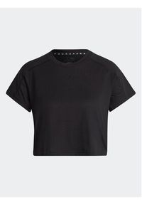 Adidas - adidas Koszulka techniczna AEROREADY Train Essentials 3 Bar Logo Crop HR7789 Czarny Regular Fit. Kolor: czarny. Materiał: wiskoza #6