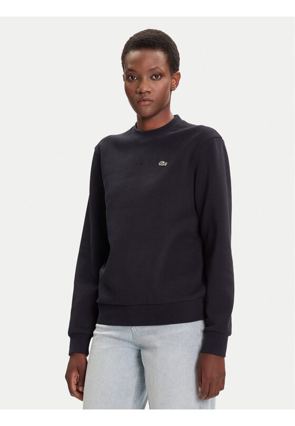 Lacoste Bluza SF5245 Granatowy Relaxed Fit. Kolor: niebieski. Materiał: bawełna