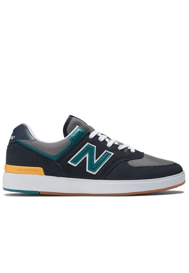 Buty New Balance CT574NGT - granatowe. Okazja: na co dzień. Zapięcie: sznurówki. Kolor: niebieski. Materiał: syntetyk, zamsz, materiał. Szerokość cholewki: normalna. Model: New Balance 574