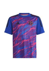 Adidas - Pogba Training Jersey. Kolor: niebieski, wielokolorowy, różowy. Materiał: jersey