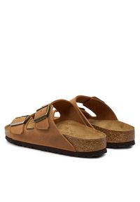 Birkenstock Klapki Arizona Leoi 1028401 Brązowy. Kolor: brązowy. Materiał: skóra #4