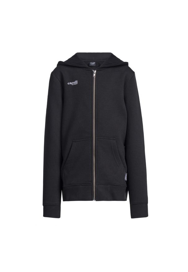 CAPELLI SPORT - Bluza piłkarska dziecięca Capelli Basics Youth Zip Hoodie. Kolor: czarny. Sport: piłka nożna