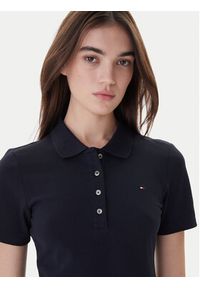 TOMMY HILFIGER - Tommy Hilfiger Polo 1985 WW0WW42047 Granatowy Slim Fit. Typ kołnierza: polo. Kolor: niebieski. Materiał: bawełna #5
