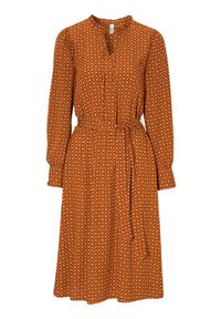 Soyaconcept Wzorzysta sukienka z wiskozy Gigi pomarańczowy we wzory female pomarańczowy/ze wzorem L (42). Kolor: pomarańczowy. Materiał: wiskoza. Długość rękawa: długi rękaw #1