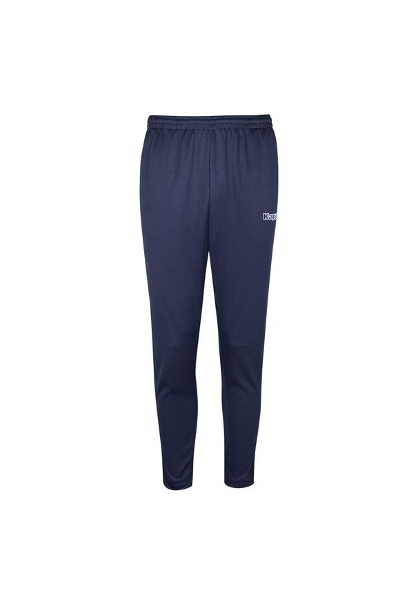 Spodnie dresowe dla dzieci Kappa Salci. Kolor: niebieski. Materiał: dresówka. Sport: piłka nożna, fitness
