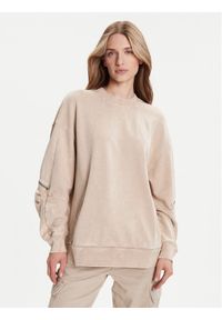 G-Star RAW - G-Star Raw Bluza Washed 3D D27738-D969 Beżowy Oversize. Kolor: beżowy. Materiał: bawełna
