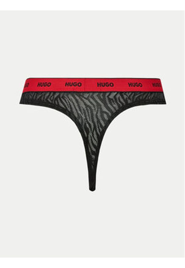 Hugo - HUGO Komplet stringów 50523829 Czarny. Kolor: czarny. Materiał: syntetyk