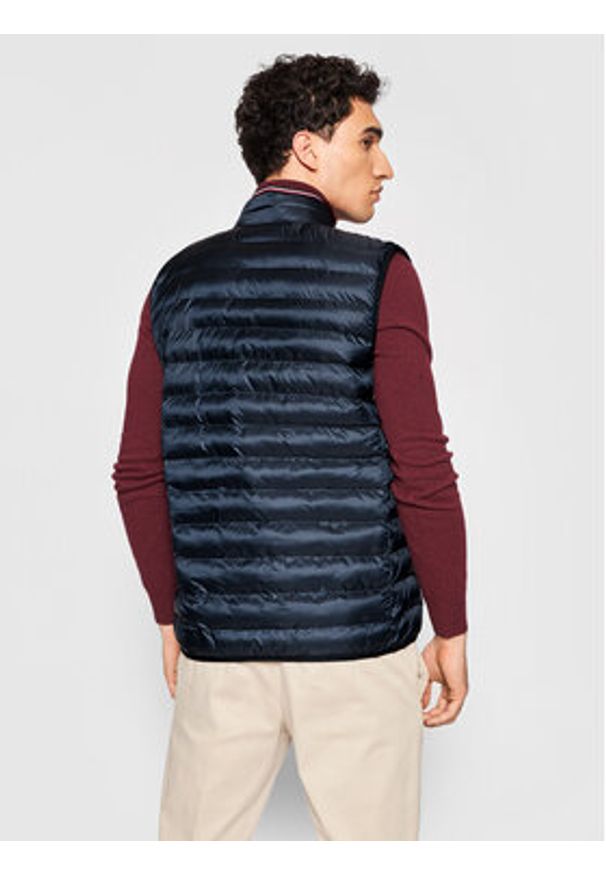 TOMMY HILFIGER - Tommy Hilfiger Kamizelka Core Circular MW0MW18762 Granatowy Regular Fit. Kolor: niebieski. Materiał: syntetyk