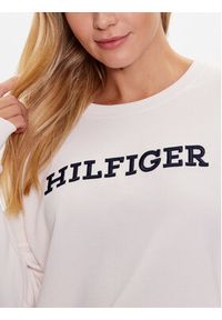 TOMMY HILFIGER - Tommy Hilfiger Bluza WW0WW38860 Écru Regular Fit. Materiał: bawełna #3