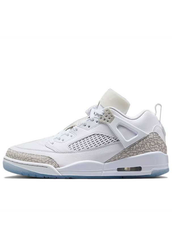 Buty męskie Jordan Spizike Low FQ1759-103 - białe. Kolor: biały. Materiał: guma, syntetyk, tkanina, skóra. Szerokość cholewki: normalna. Sport: koszykówka