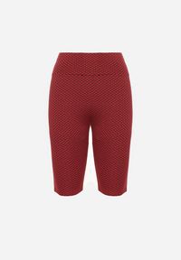 Born2be - Czerwone Szorty Kolarki z Efektem Push-Up Briala. Kolor: czerwony. Styl: sportowy, elegancki