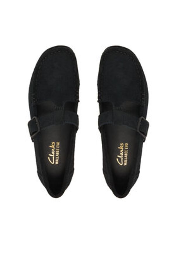 Clarks Półbuty WallabeeEVOBar 26183153 Czarny. Kolor: czarny. Materiał: zamsz, skóra