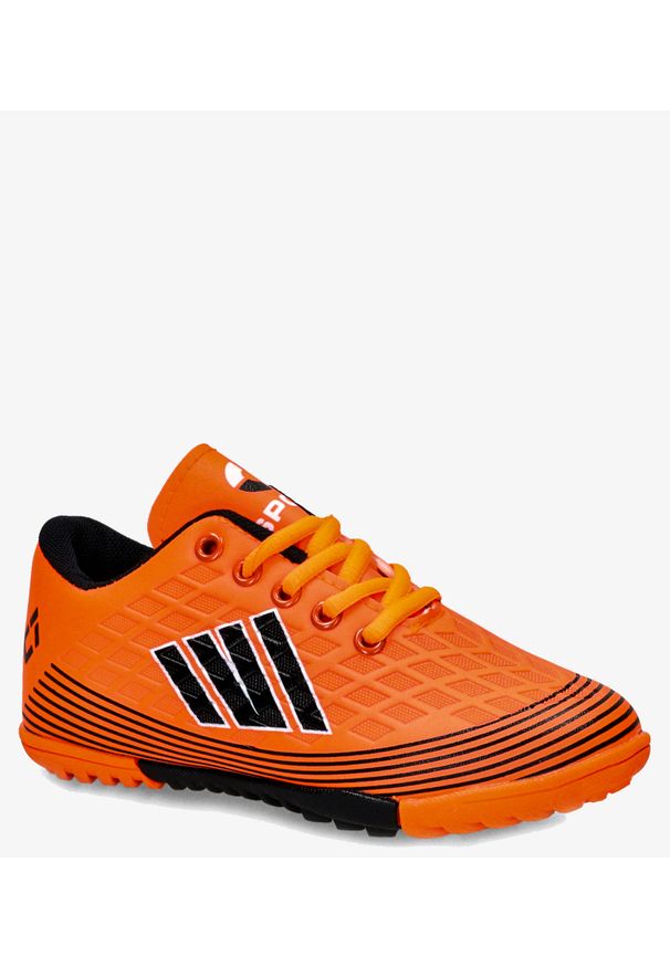 Casu - Pomarańczowe buty sportowe orliki sznurowane casu 21m1/m. Kolor: czarny, wielokolorowy, pomarańczowy