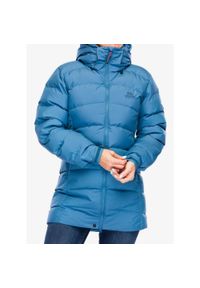 MOUNTAIN EQUIPMENT - Płaszcz puchowy damski Mountain Equipment Lightline Eco Parka. Kolor: niebieski. Materiał: puch. Sezon: zima