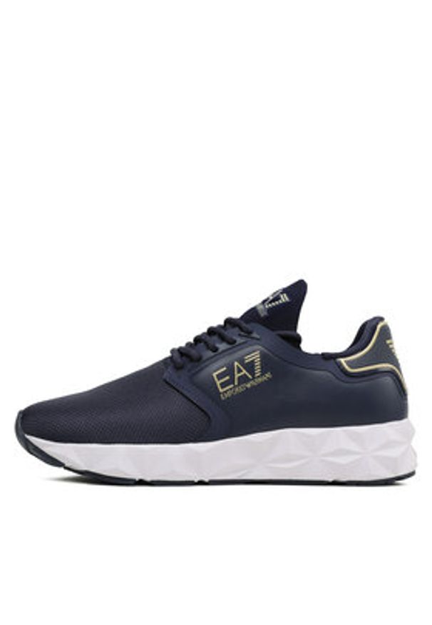 EA7 Emporio Armani Sneakersy X8X123 XK300 S323 Granatowy. Kolor: niebieski. Materiał: materiał