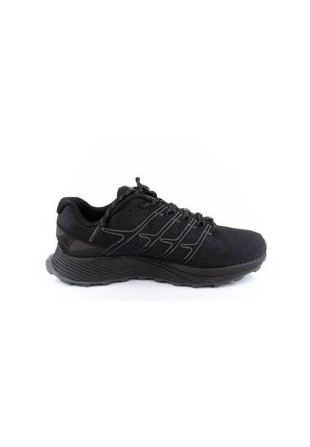 Buty do chodzenia męskie Merrell Moab Flight. Kolor: czarny. Materiał: materiał, syntetyk. Szerokość cholewki: normalna. Sport: turystyka piesza
