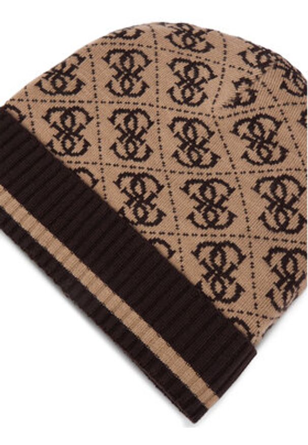 Guess Zestaw Szalik i Czapka GFBOXM P6102 Beżowy. Kolor: beżowy. Materiał: akryl