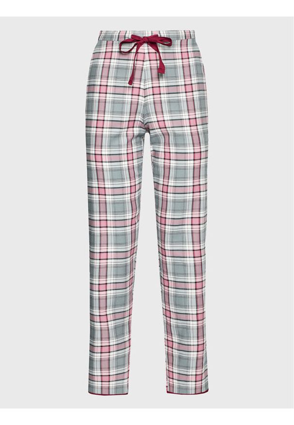 Cyberjammies Spodnie piżamowe Jessica Brushed Check 9420 Szary Regular Fit. Kolor: szary. Materiał: bawełna