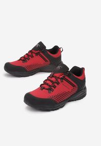 Born2be - Czerwone Buty Sportowe Drenyss. Wysokość cholewki: przed kostkę. Nosek buta: okrągły. Kolor: czerwony. Materiał: materiał. Szerokość cholewki: normalna. Wzór: aplikacja #3
