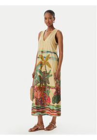 LOLA CASADEMUNT Sukienka letnia LS2616038 Beżowy jasny Regular Fit. Kolor: beżowy. Materiał: syntetyk. Sezon: lato #5
