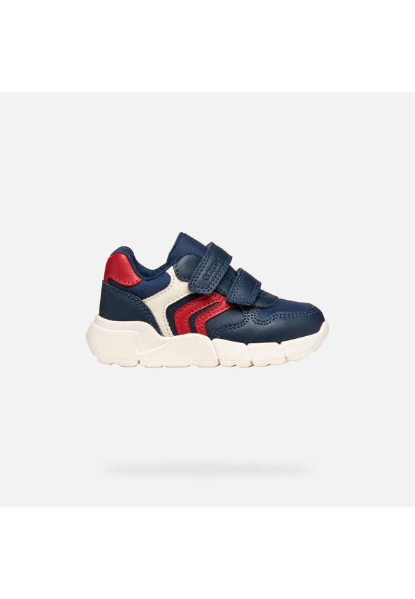 Geox - Buty GEOX B FLEXYPER MINI BOY Niebieski. Okazja: na co dzień. Kolor: czerwony, niebieski, wielokolorowy. Materiał: syntetyk, tkanina