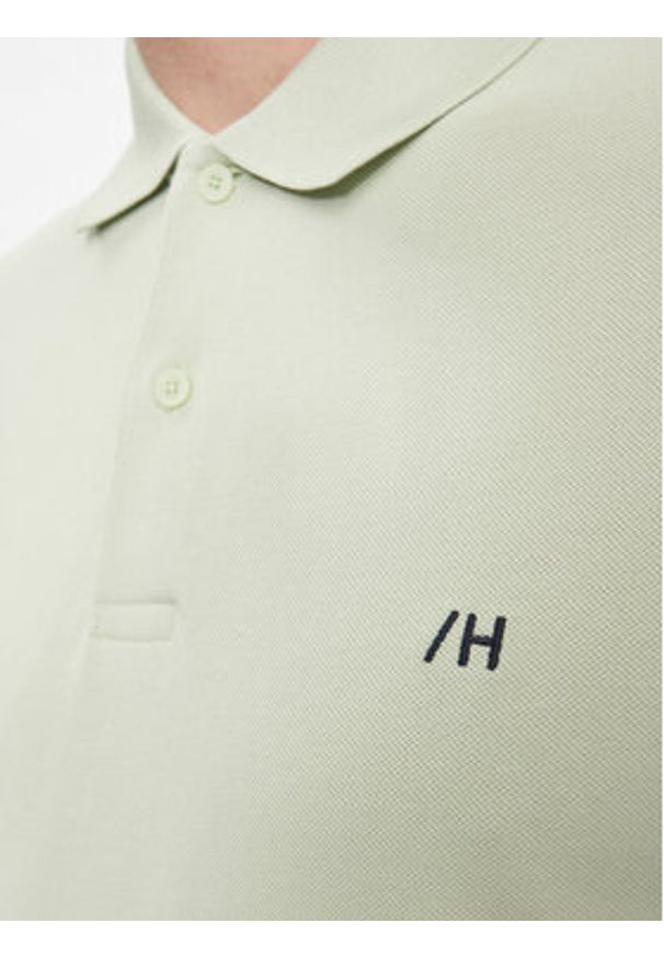 Selected Homme Polo 16087839 Zielony Regular Fit. Typ kołnierza: polo. Kolor: zielony. Materiał: bawełna