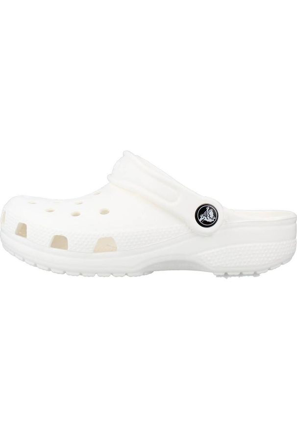 Buty do chodzenia dla dzieci Crocs Classic. Kolor: biały. Materiał: guma, materiał, syntetyk