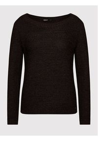 only - ONLY Sweter Geen 15113356 Czarny Regular Fit. Kolor: czarny. Materiał: syntetyk