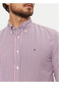 TOMMY HILFIGER - Tommy Hilfiger Koszula Classic MW0MW37549 Czerwony Regular Fit. Kolor: czerwony. Materiał: bawełna #4