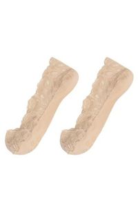 Jenny Fairy Zestaw 3 par stopek damskich 4WB-002-AW23 (3-pack) Beżowy. Kolor: beżowy. Materiał: syntetyk #3