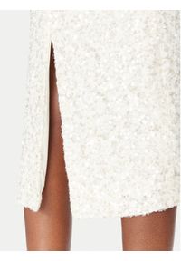 ViCOLO Spódnica midi TS0397 Biały Regular Fit. Kolor: biały. Materiał: syntetyk #2
