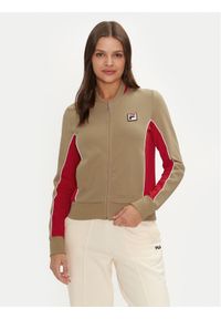Fila Bluza Laiben FAW0741 Beżowy Regular Fit. Kolor: beżowy. Materiał: syntetyk, bawełna