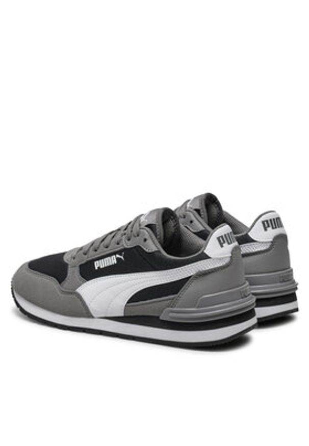 Puma Sneakersy St Runner v4 Mesh Jr 399876 04 Czarny. Kolor: czarny. Materiał: zamsz, skóra