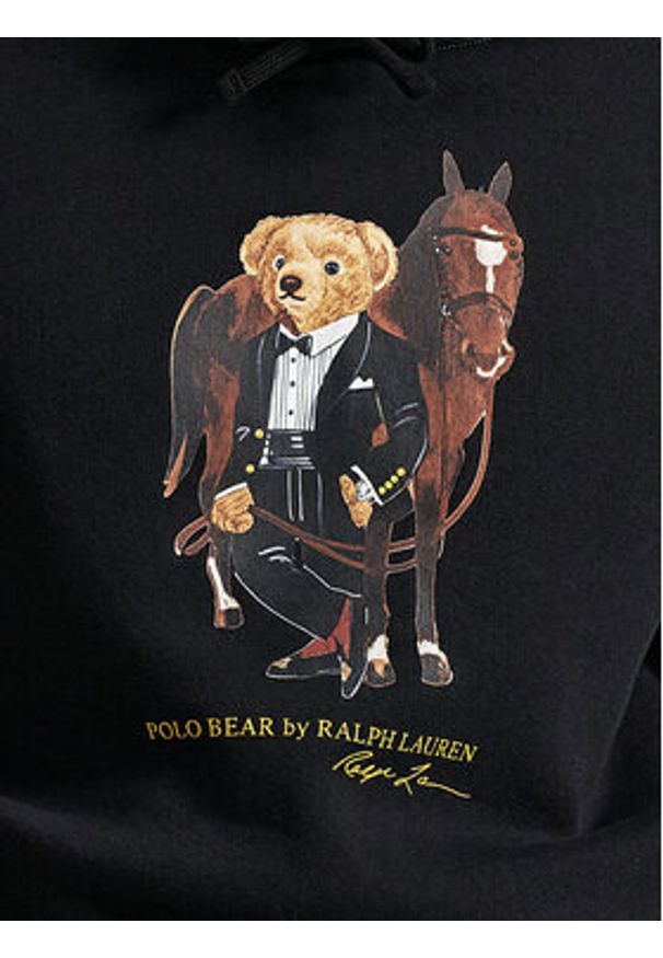 Polo Ralph Lauren Bluza 710P08096001 Czarny Regular Fit. Typ kołnierza: polo. Kolor: czarny. Materiał: bawełna
