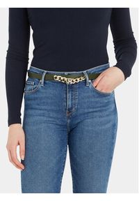 TOMMY HILFIGER - Tommy Hilfiger Pasek Damski Th Chic Chain Waist 2.0 AW0AW15386 Zielony. Kolor: zielony #2