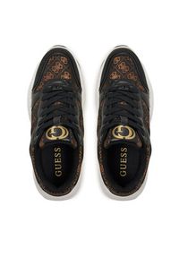 Guess Sneakersy Samnie FLFSAM FAL12 Czarny. Kolor: czarny. Materiał: skóra