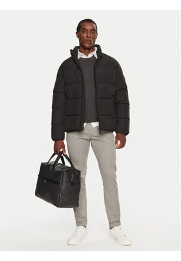 TOMMY HILFIGER - Tommy Hilfiger Kurtka puchowa MW0MW36666 Czarny Regular Fit. Kolor: czarny. Materiał: syntetyk
