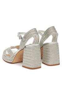 Castañer Espadryle Valle/142 023116 Srebrny. Kolor: srebrny. Materiał: materiał