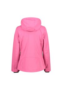Kurtka przeciwdeszczowa damska z kapturem CMP. Typ kołnierza: kaptur. Kolor: różowy. Sport: turystyka piesza #2